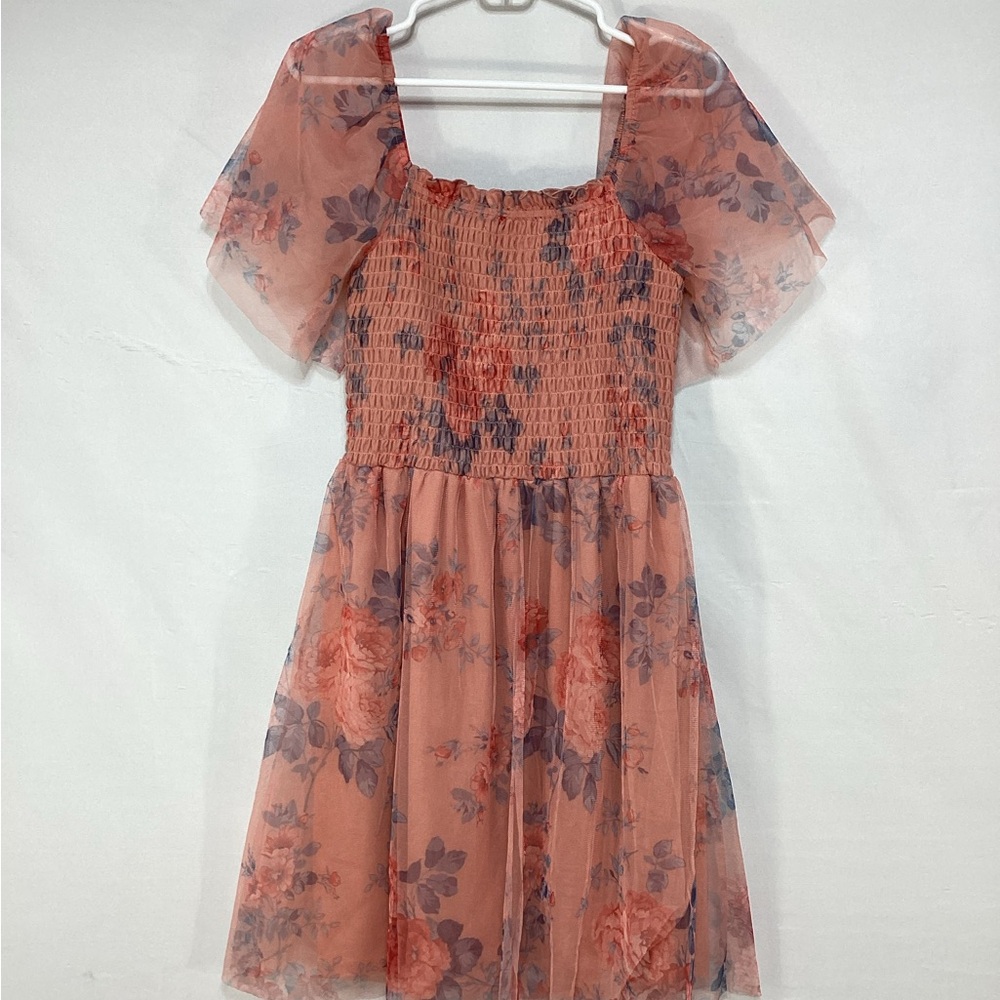 NWT Baltic Born large Tivoli Tulle dress in coral - Picture 3 of 15